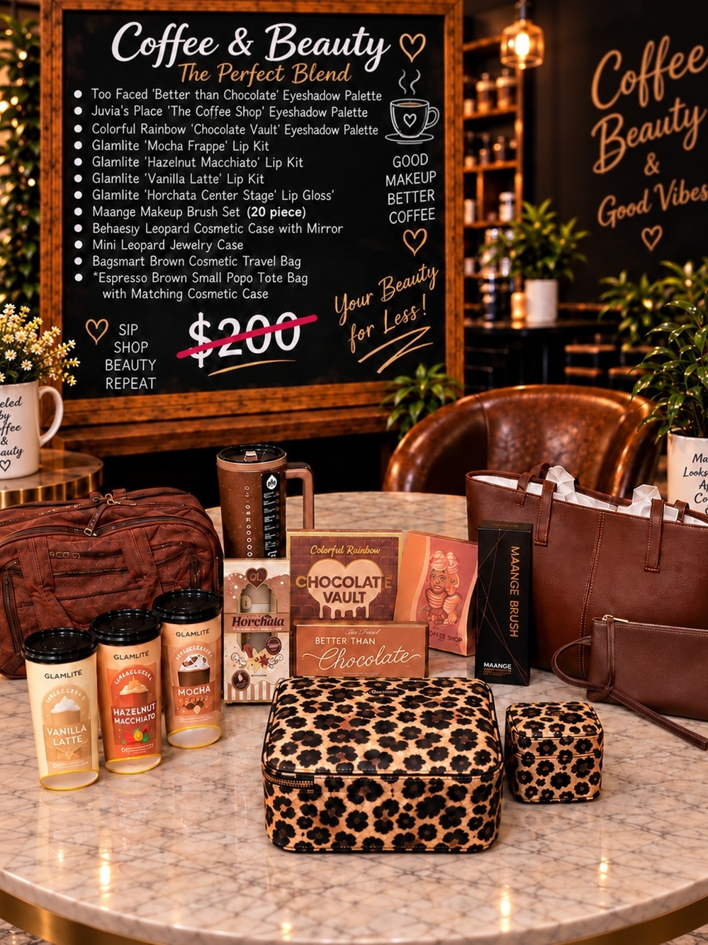 Brand New - Beautiful Coffee Beauty & Travel Bundle